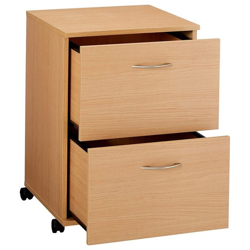 Bowery Hill 2 Drawer Mobile Vertical Filing Cabinet In Natural Maple 5 Bowery Hill 2 Drawer Mobile Vertical Filing Cabinet In Natural Maple - Image 3