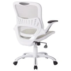 Office Star Products Riley Office Chair With Black Mesh, White -Boraam Industries Shop be71c1fa0de51629 2090 w800 h800 b1 p0