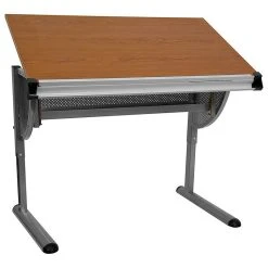 Flash Furniture Adjustable Drawing And Drafting Table NAN-JN-2433-GG