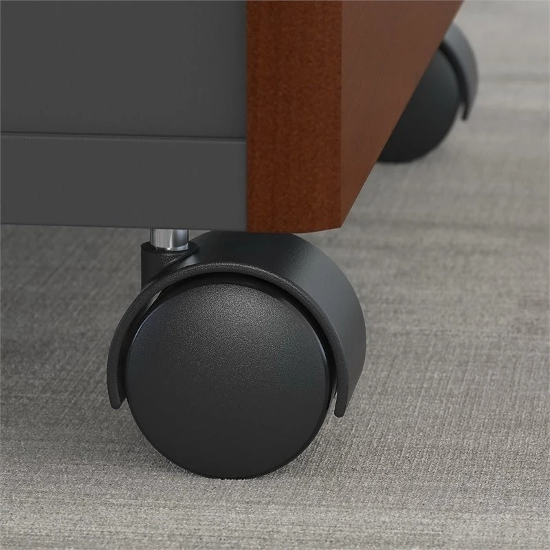 Bush Business Furniture Series C 2 Drawer Mobile File Cabinet In Hansen Cherry - Engineered Wood 5 Bush Business Furniture Series C 2 Drawer Mobile File Cabinet In Hansen Cherry - Engineered Wood - Image 3