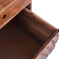 M Mod-Arte Honeycomb Office Desk With File Cabinet, Dark Walnut -Boraam Industries Shop bef126260011559f 6817 w800 h800 b0 p0