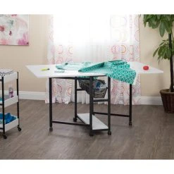 Studio Designs Mobile Fabric Cutting Multipurpose Table With Folding Top And Storage -Boraam Industries Shop c001caf50bfc3443 2131 w800 h800 b0 p0