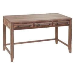 American Woodcrafters Aurora Weathered Gray 50-inch Wood Writing Desk