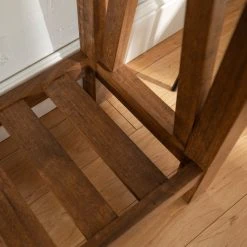 Walker Edison 52" A-Frame Rustic Entry Console Table, White Faux-Marble/Walnut -Boraam Industries Shop c06170510cc878b6 2019 w800 h800 b0 p0