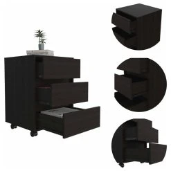 FM FURNITURE Vienna Mobile Filing Cabinet, With All Metal Hardware, And 3 Drawers, Black 17 FM FURNITURE Vienna Mobile Filing Cabinet, With All Metal Hardware, And 3 Drawers, Black -Boraam Industries Shop c16140a2035158ae 1881 w800 h800 b1 p0