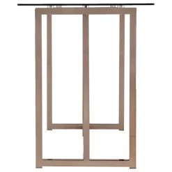 SEI Furniture Holly & Martin Haxor Writing Desk, Midcentury Modern Style, Champagne -Boraam Industries Shop c1d18f9d0261db80 5124 w800 h800 b1 p0