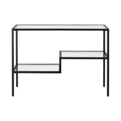 Henn&Hart 42" Blackened Bronze Metal/Glass Console Table -Boraam Industries Shop c231a4700e170821 2077 w800 h800 b1 p0