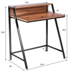 Costway 2 Tier Computer Desk PC Laptop Table Study Writing Home Workstation -Boraam Industries Shop c291296c0e706809 7887 w800 h800 b1 p0
