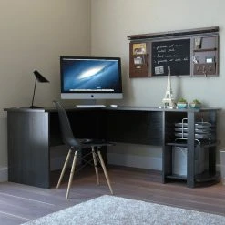 Ryan Rove Kristen Corner L-Shaped Computer Desk, Black 10 Ryan Rove Kristen Corner L-Shaped Computer Desk, Black -Boraam Industries Shop c321463e08d46683 9079 w800 h800 b0 p0