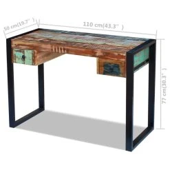 Vida XL International B.V. VidaXL Desk Solid Reclaimed Wood Workstation Computer Desk Home Office Table 21 Vida XL International B.V. VidaXL Desk Solid Reclaimed Wood Workstation Computer Desk Home Office Table -Boraam Industries Shop c3c1e35902de1916 4897 w800 h800 b1 p0