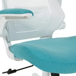 Office Star Products White Screen Back Manager's Chair, Linen Stone Fabric, Linen Turquoise -Boraam Industries Shop c3e189090de51594 2085 w800 h800 b0 p0