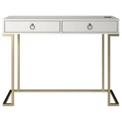 A Design Studio Serenity Writing Desk, White -Boraam Industries Shop c4c152740cbf344d 4119 w800 h800 b1 p0