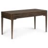 Simpli Home Ltd. Harper Solid Hardwood Desk, Walnut Brown