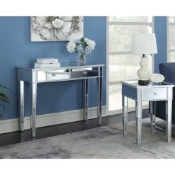 Convenience Concepts Gold Coast Vanity In Mirrored Glass With Silver Frame -Boraam Industries Shop c511f1fb0bf59000 5761 w800 h800 b0 p0