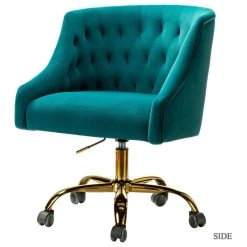 Karat Home Lydia Task Chair, Turquoise