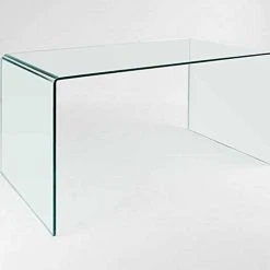 CII Creative Images International Glass Collection Bent Glass Office Desk, Clear -Boraam Industries Shop c651d2460735e113 8644 w800 h800 b0 p0