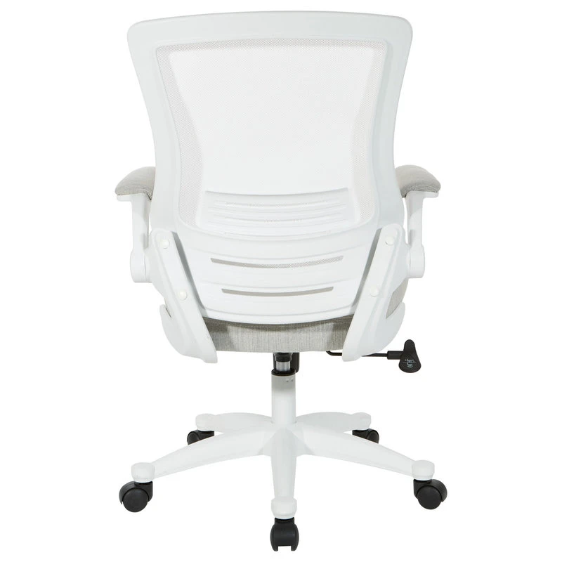 Office Star Products White Screen Back Manager's Chair, Linen Stone Fabric, Linen Stone 6 Office Star Products White Screen Back Manager's Chair, Linen Stone Fabric, Linen Stone - Image 4