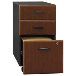 Home Square 3 Drawer Wood Mobile Filing Cabinet Set In Hansen Cherry (Set Of 2) -Boraam Industries Shop c6b1082a025933d3 9382 w800 h800 b1 p0