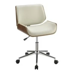 Coaster Home Furnishings Coaster Contemporary Leatherette Office Chair, White