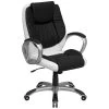 Flash Furniture Mid-Back Black And White Leather Executive Swivel Office Chair With Arms 2 Flash Furniture Mid-Back Black And White Leather Executive Swivel Office Chair With Arms -Boraam Industries Shop c8f10bc90e877b8e 3314 w800 h800 b1 p0
