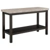 Picket House Furnishings Caleb Sofa Table W/ Marble Top
