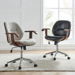 New Pacific Direct Inc. Samuel Fabric Bamboo Office Chair W/ Armrest -Boraam Industries Shop c941110e0f6aca2b 1927 w800 h800 b0 p0