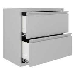 Home Square 2 Drawer Metal Lateral Filing Cabinet Set In Silver (Set Of 2) -Boraam Industries Shop c941413e0247d4f7 1416 w800 h800 b1 p0