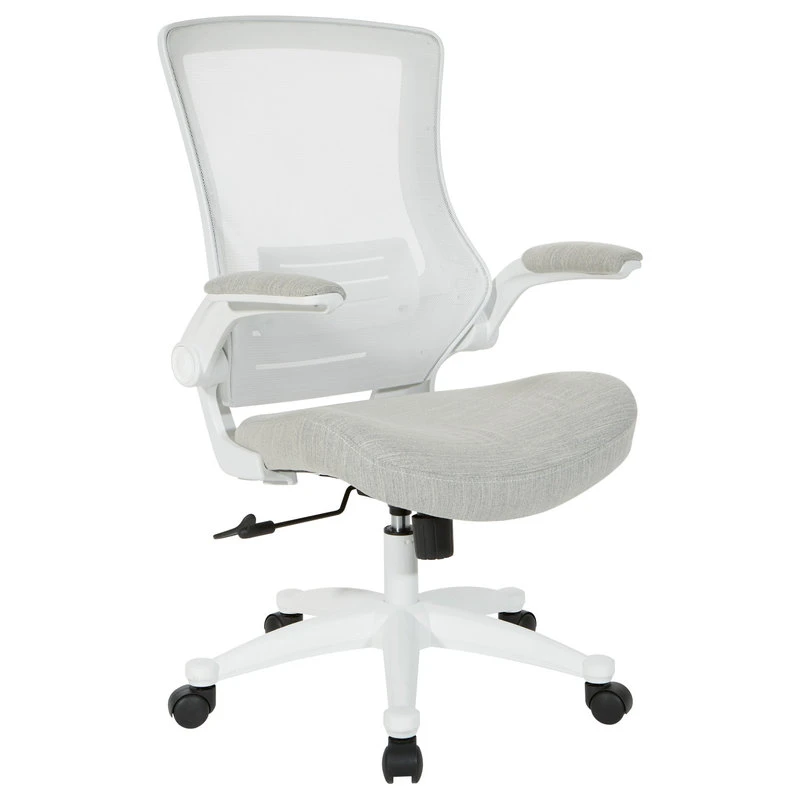 Office Star Products White Screen Back Manager's Chair, Linen Stone Fabric, Linen Stone 8 Office Star Products White Screen Back Manager's Chair, Linen Stone Fabric, Linen Stone - Image 6