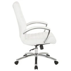 Office Star Products Executive Mid-Back Chair, White -Boraam Industries Shop c9814e8708da8035 7449 w800 h800 b1 p0