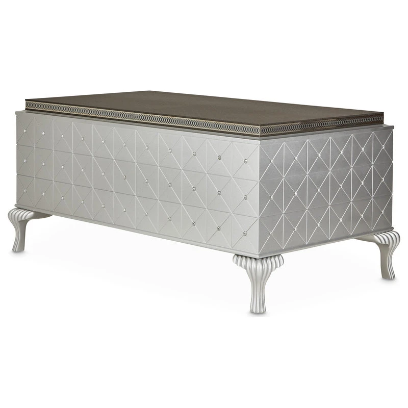 Michael Amini Hollywood Swank Desk, Caviar 8 Michael Amini Hollywood Swank Desk, Caviar - Image 6