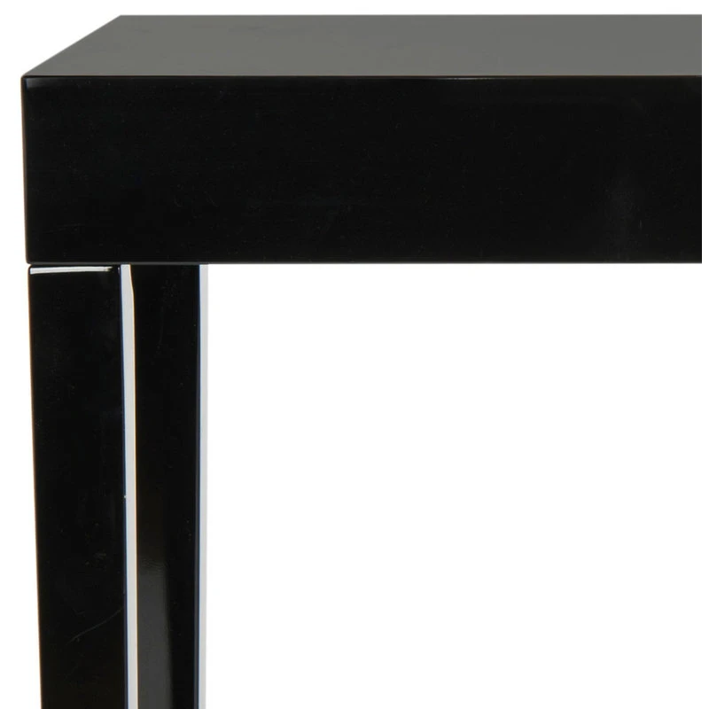 Safavieh Kayson Mid-Century Scandinavian Lacquer Console Table, Black 6 Safavieh Kayson Mid-Century Scandinavian Lacquer Console Table, Black - Image 4