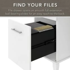 Bush Industries Somerset 72W Office Desk With Drawers, White -Boraam Industries Shop cbc1c4180f172b7a 3387 w800 h800 b0 p0