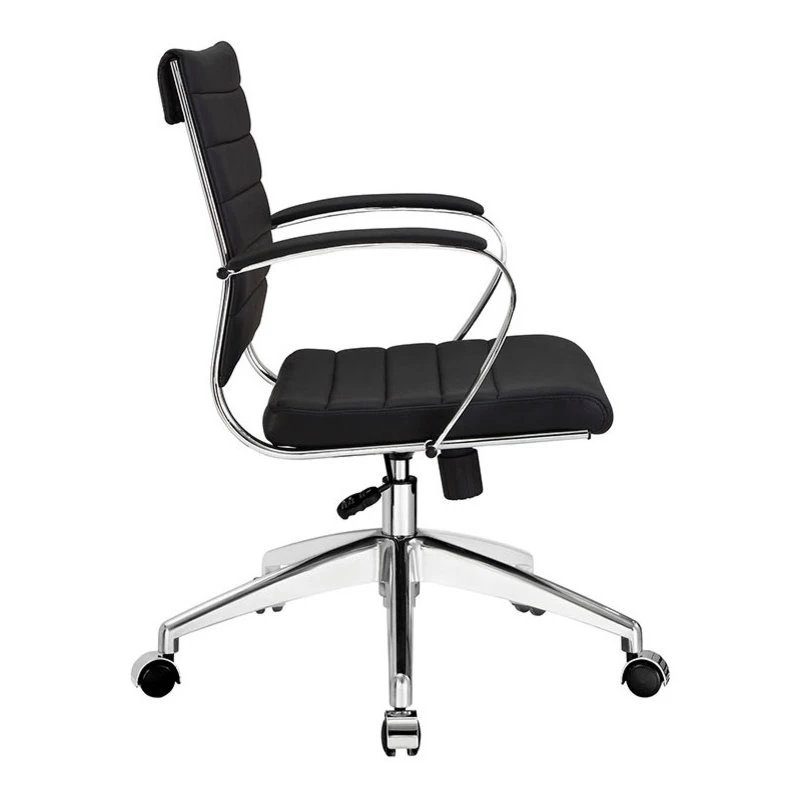 Modern Selections Felix Mid Back Management Office Chair, Black 4 Modern Selections Felix Mid Back Management Office Chair, Black - Image 2