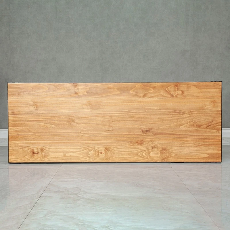 HOMARY Industrial Office Desk Executive Desk With Solid Wood Top Bridge Base, Small 8 HOMARY Industrial Office Desk Executive Desk With Solid Wood Top Bridge Base, Small - Image 6