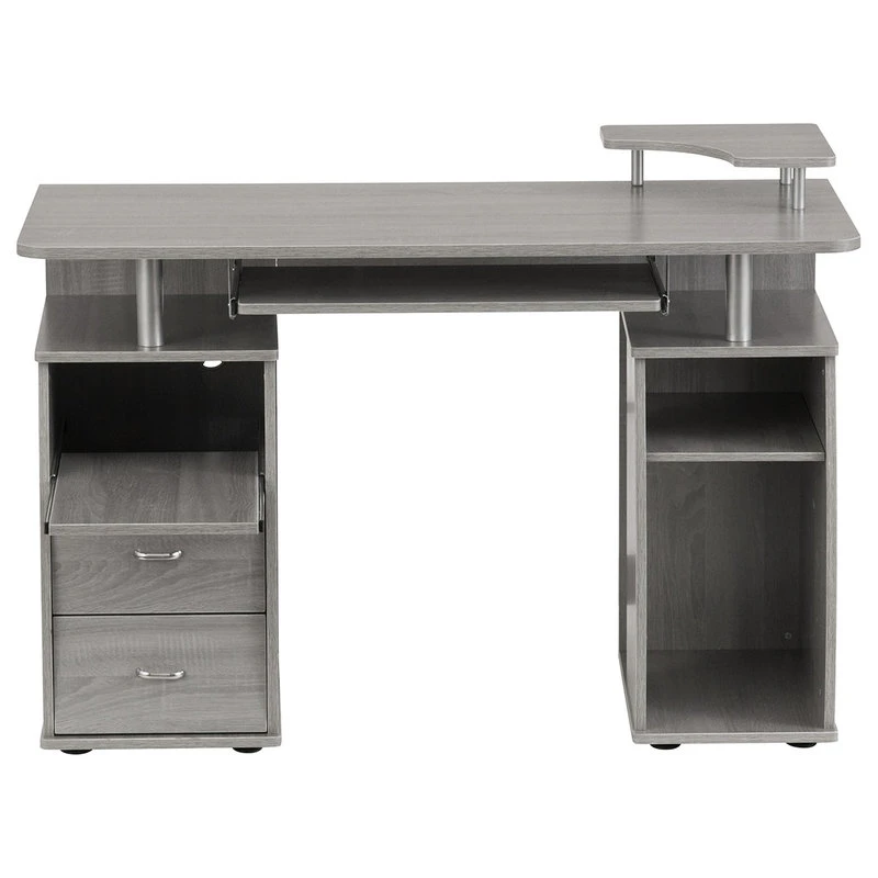 Rta Products- L Techni Mobili Complete Computer Workstation Desk With Storage, Grey 14 Rta Products- L Techni Mobili Complete Computer Workstation Desk With Storage, Grey - Image 12