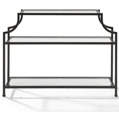 Crosley Aimee Glass Top Accent Console Table In Oil Rubbed Bronze -Boraam Industries Shop d021a62703ca5bc6 9225 w800 h800 b1 p0