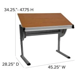 Flash Furniture Cherry Adjustable Draft Table -Boraam Industries Shop d0413cbf00ae65c4 4444 w800 h800 b1 p0