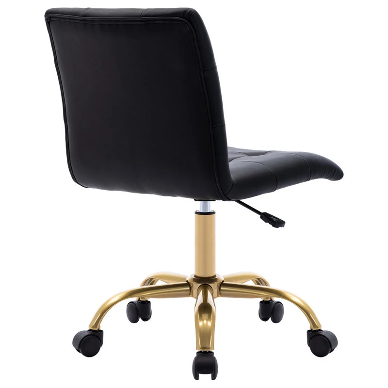 Duhome Elegant Lifestyle Rhinestone Square Tufted Desk Chair, Black-Pu 8 Duhome Elegant Lifestyle Rhinestone Square Tufted Desk Chair, Black-Pu - Image 6