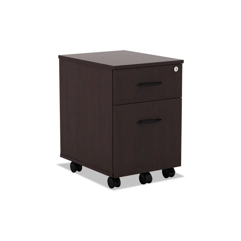 Alera™ Alera Valencia Series Mobile Box/File Pedestal, Mahogany 14 3/4"x19 1/8"x22 7/8" 3 Alera™ Alera Valencia Series Mobile Box/File Pedestal, Mahogany 14 3/4"x19 1/8"x22 7/8"