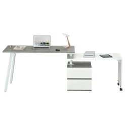 Rta Products- L Techni Mobili Rotating Multi, Positional Modern Desk , Color, Gray -Boraam Industries Shop d1d1caf50021969f 8259 w800 h800 b1 p0