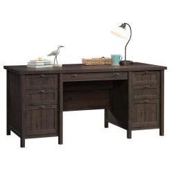 Sauder Costa Engineered Wood Executive Desk In Coffee Oak Finish -Boraam Industries Shop d221b7900ebccd4e 1512 w800 h800 b1 p0