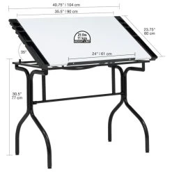 Studio Designs Folding Craft Station, Black/White -Boraam Industries Shop d2416e2c0361312c 4335 w800 h800 b1 p0