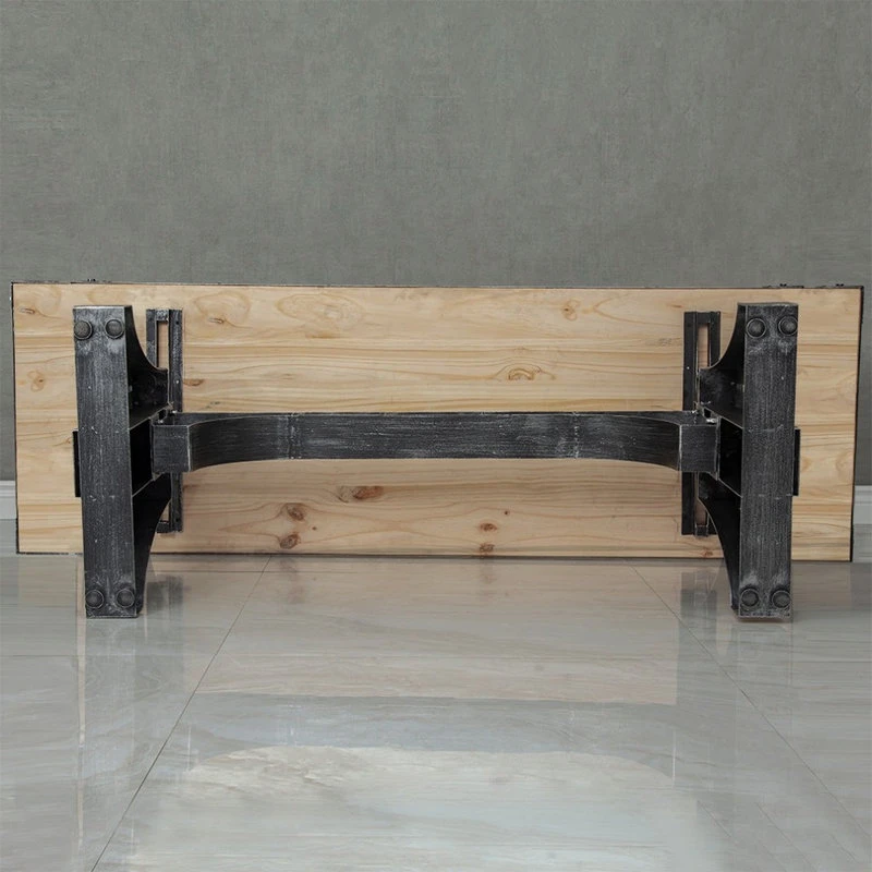 HOMARY Industrial Office Desk Executive Desk With Solid Wood Top Bridge Base, Small 9 HOMARY Industrial Office Desk Executive Desk With Solid Wood Top Bridge Base, Small - Image 7