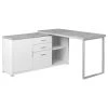 Monarch Contemporary Metal Computer Desk With Grey And White Finish I 7288 -Boraam Industries Shop d261a1bf0da38e81 2522 w800 h800 b1 p0