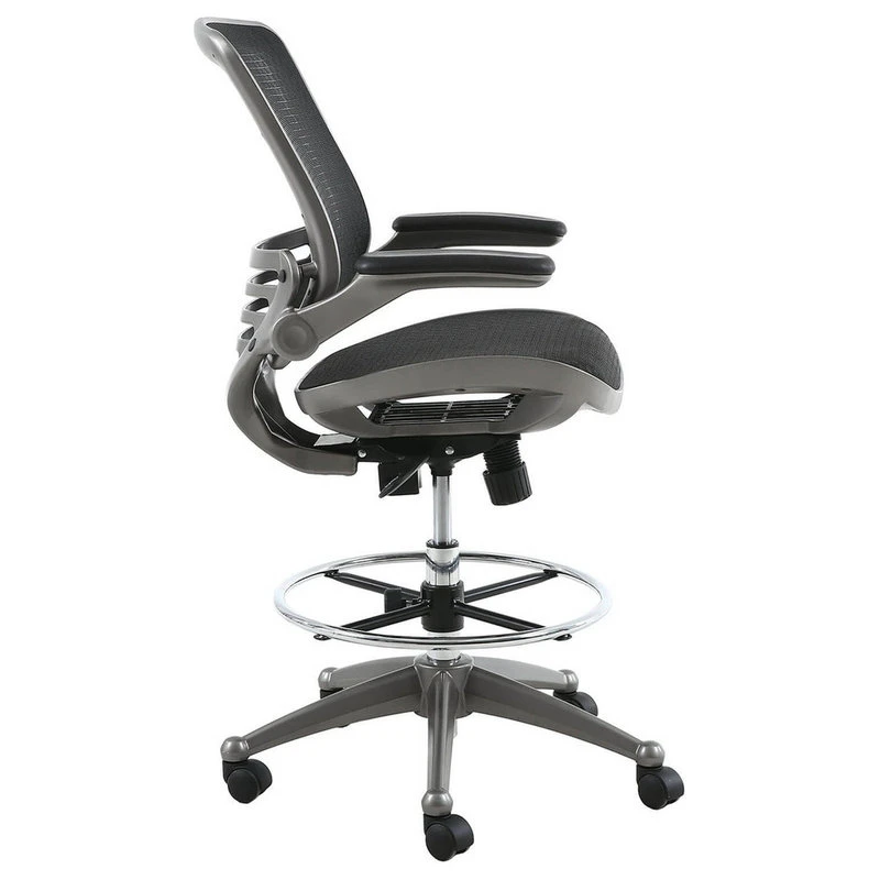 Harwick Furniture Harwick Evolve All Mesh Heavy Duty Drafting Chair, Gun Metal 4 Harwick Furniture Harwick Evolve All Mesh Heavy Duty Drafting Chair, Gun Metal - Image 2