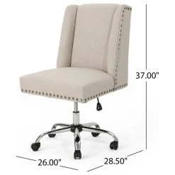 GDFStudio GDF Studio Quentin Contemporary Fabric Swivel Office Chair -Boraam Industries Shop d351c4a101d7be41 9192 w800 h800 b1 p0