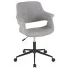LumiSource Vintage Flair Office Chair, Gray With Black Metal Base -Boraam Industries Shop d3a164010b842bef 9159 w800 h800 b1 p0