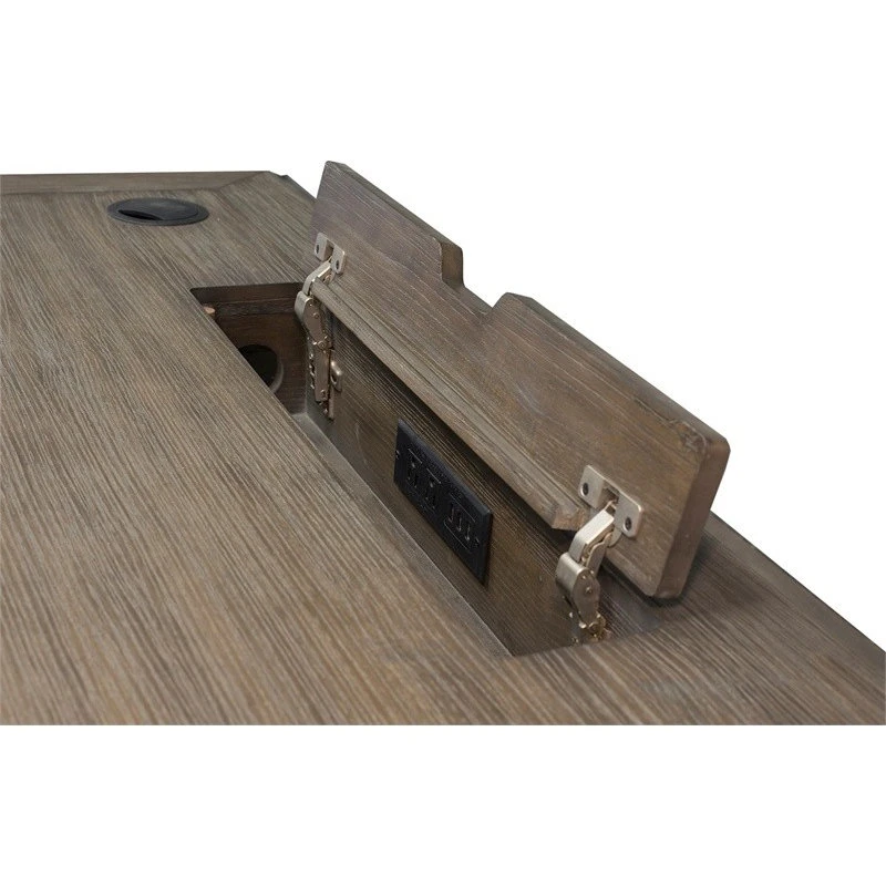 Martin Furniture Carson Traditional Wood Writing Desk In Weathered Dove 7 Martin Furniture Carson Traditional Wood Writing Desk In Weathered Dove - Image 5