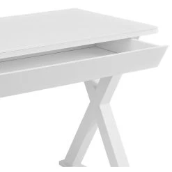 Walker Edison 48" Black Glass Computer Desk, White -Boraam Industries Shop d3f1360a0b16e4e3 5835 w800 h800 b1 p0