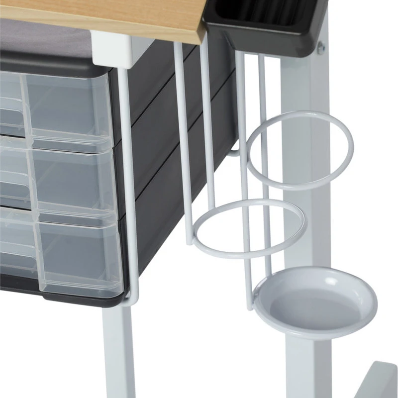 Studio Designs Deluxe Craft Station, White And Maple 7 Studio Designs Deluxe Craft Station, White And Maple - Image 5